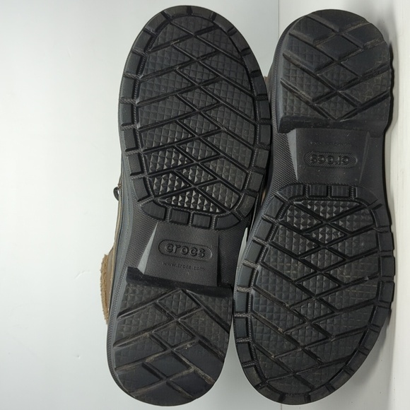 Crocs Allcast II brown and black winter rain Duck Boots men's size 13 - Picture 10 of 16